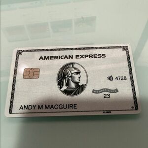 American Express white credit Card